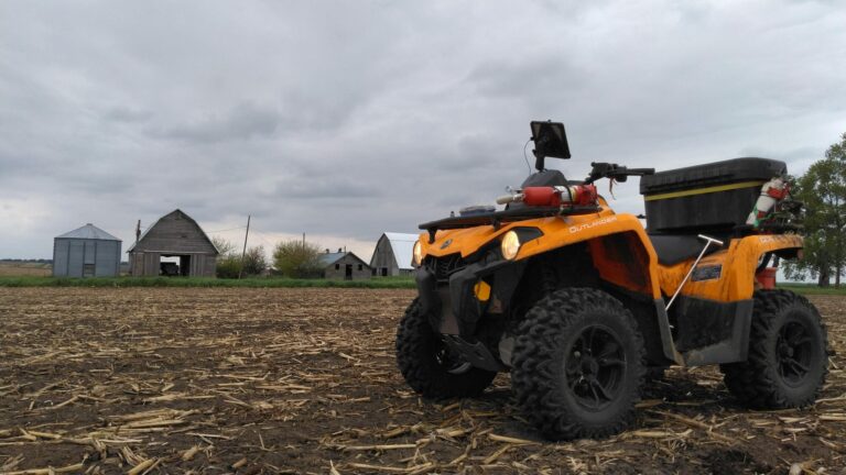 Adam Rig setup for soil sampling